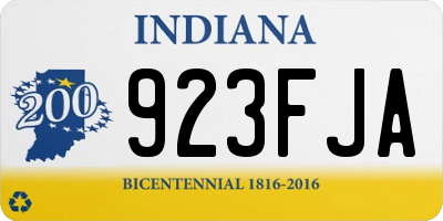 IN license plate 923FJA