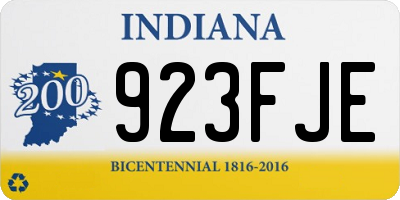 IN license plate 923FJE