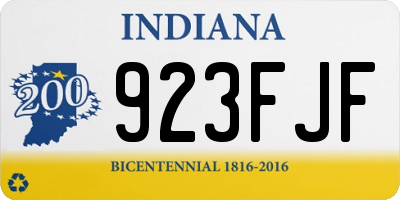 IN license plate 923FJF