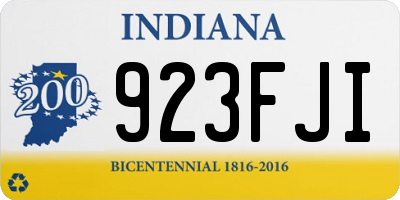 IN license plate 923FJI