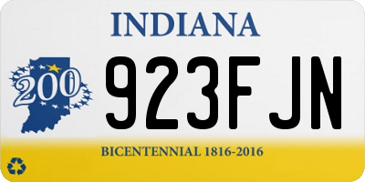 IN license plate 923FJN