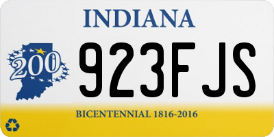 IN license plate 923FJS