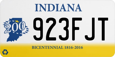 IN license plate 923FJT