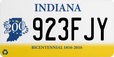 IN license plate 923FJY
