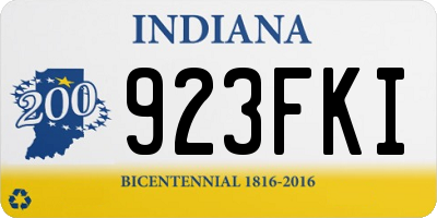 IN license plate 923FKI