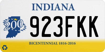 IN license plate 923FKK