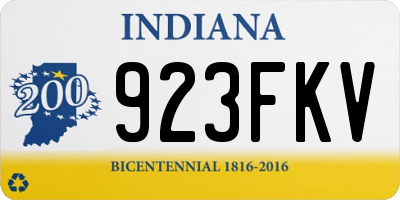 IN license plate 923FKV
