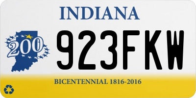 IN license plate 923FKW