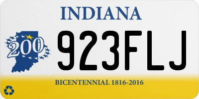 IN license plate 923FLJ