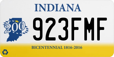 IN license plate 923FMF