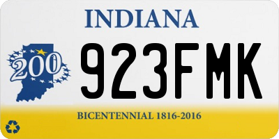 IN license plate 923FMK