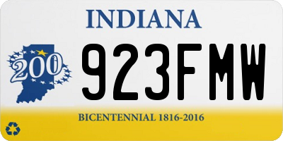 IN license plate 923FMW