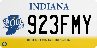 IN license plate 923FMY