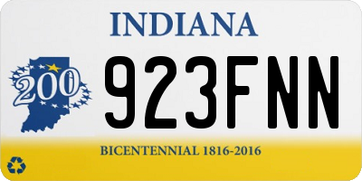 IN license plate 923FNN