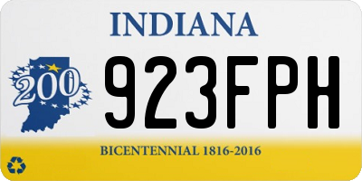 IN license plate 923FPH