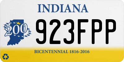 IN license plate 923FPP
