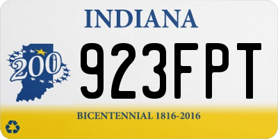 IN license plate 923FPT