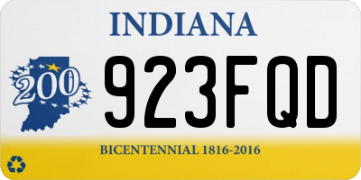 IN license plate 923FQD
