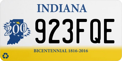 IN license plate 923FQE