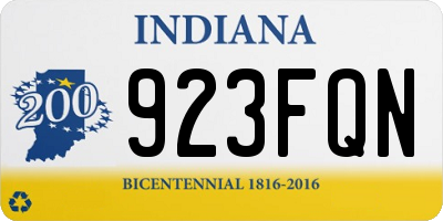 IN license plate 923FQN