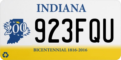 IN license plate 923FQU