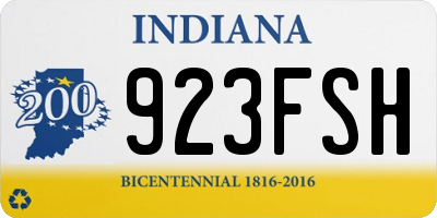 IN license plate 923FSH