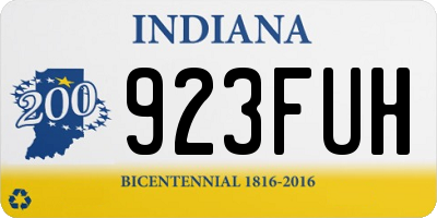 IN license plate 923FUH