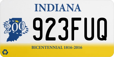 IN license plate 923FUQ