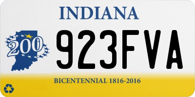 IN license plate 923FVA
