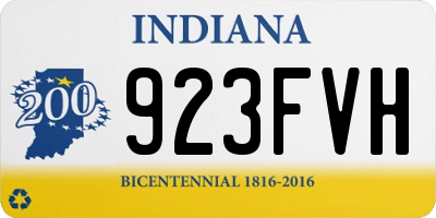 IN license plate 923FVH