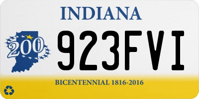 IN license plate 923FVI