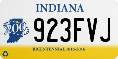 IN license plate 923FVJ