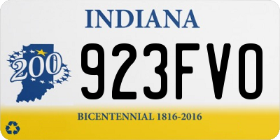 IN license plate 923FVO