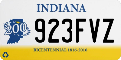 IN license plate 923FVZ