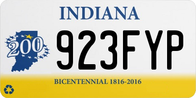IN license plate 923FYP