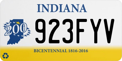 IN license plate 923FYV