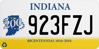 IN license plate 923FZJ