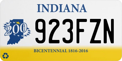 IN license plate 923FZN