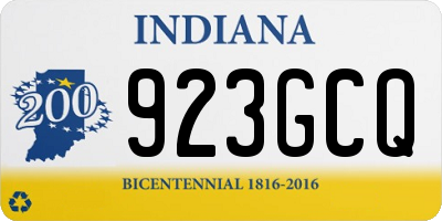 IN license plate 923GCQ