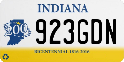 IN license plate 923GDN