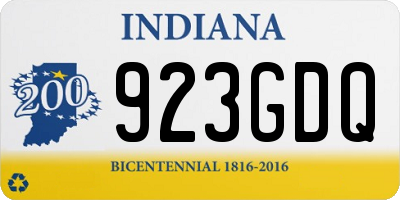 IN license plate 923GDQ