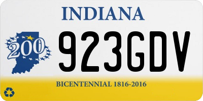 IN license plate 923GDV