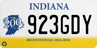 IN license plate 923GDY