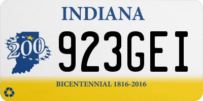 IN license plate 923GEI