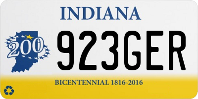 IN license plate 923GER
