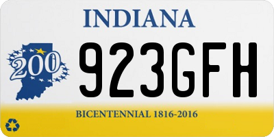 IN license plate 923GFH