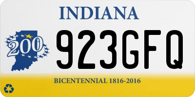 IN license plate 923GFQ