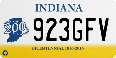 IN license plate 923GFV