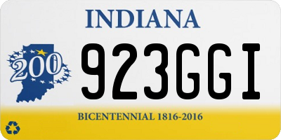 IN license plate 923GGI