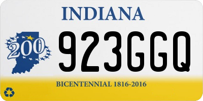 IN license plate 923GGQ